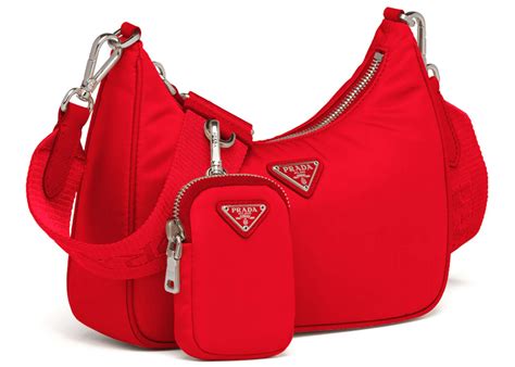 red prada nylon shoulder bag|prada re nylon crossbody bag.